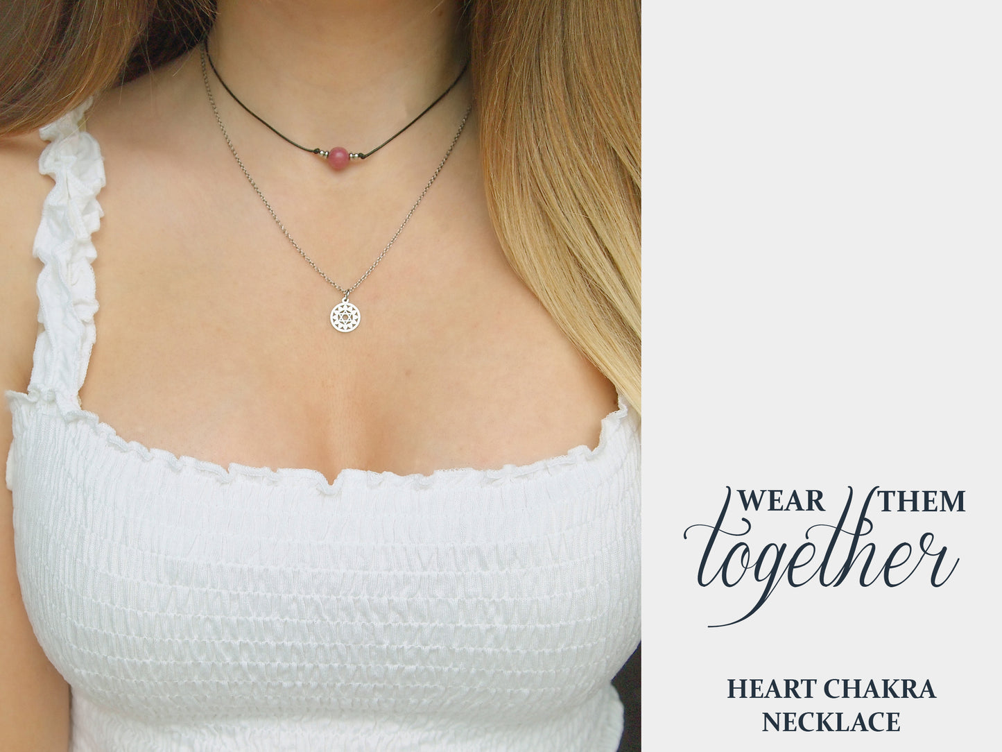 heart chakra necklace, heart chakra crystals