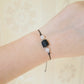 raw black tourmaline and selenite healing bracelet