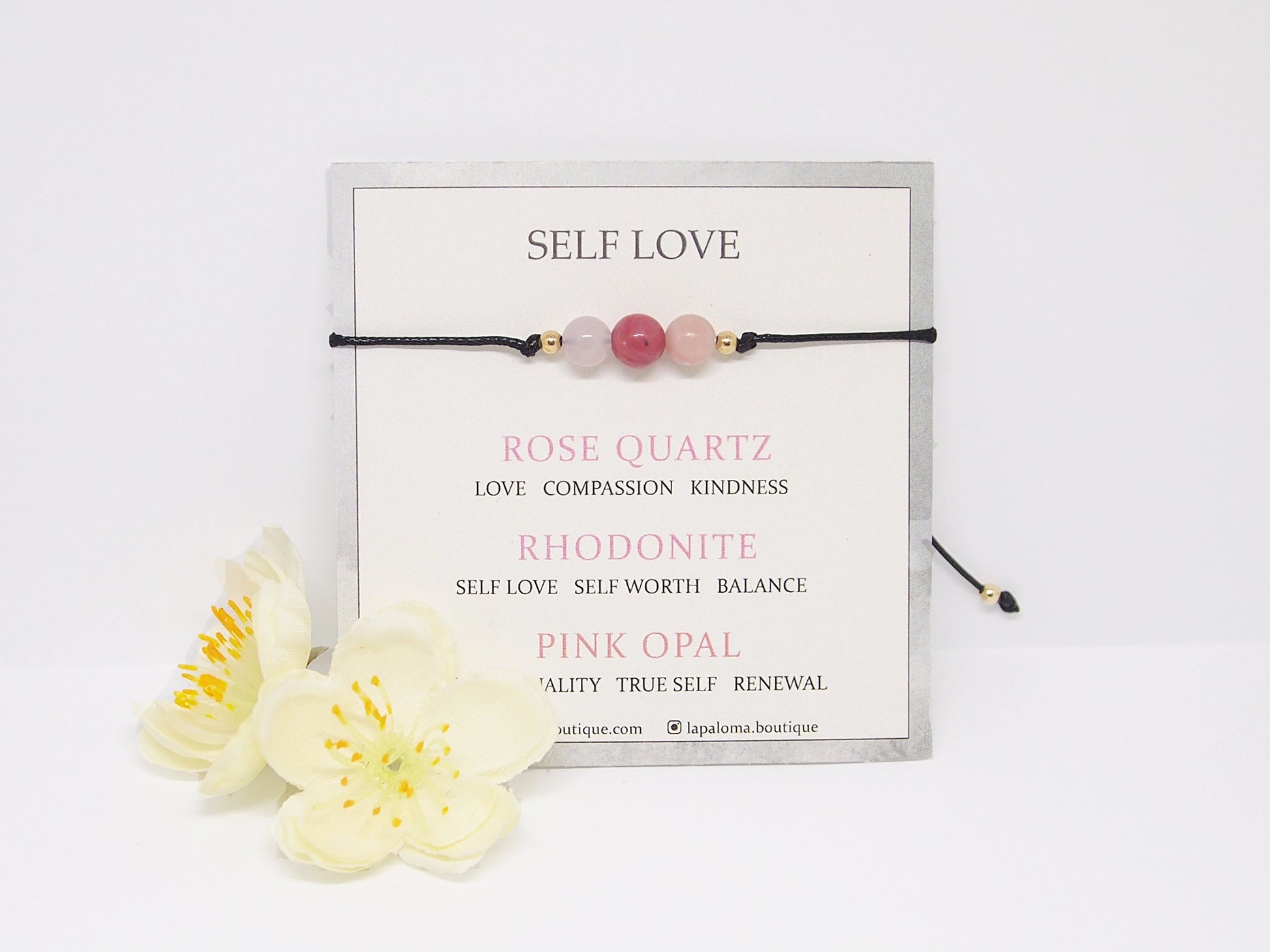 self love gemstone bracelet