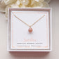 gold sunstone necklace gift, jewelry gift for her