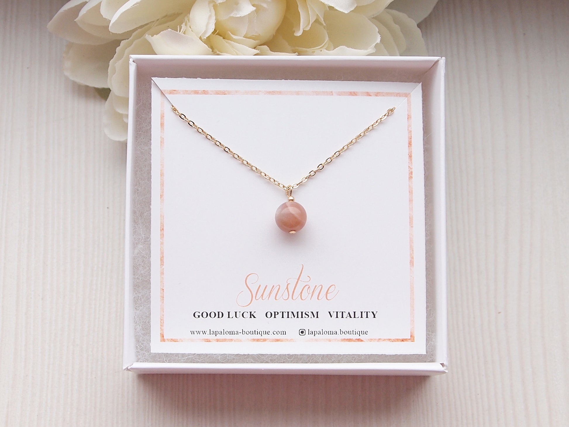 gold sunstone necklace gift, jewelry gift for her