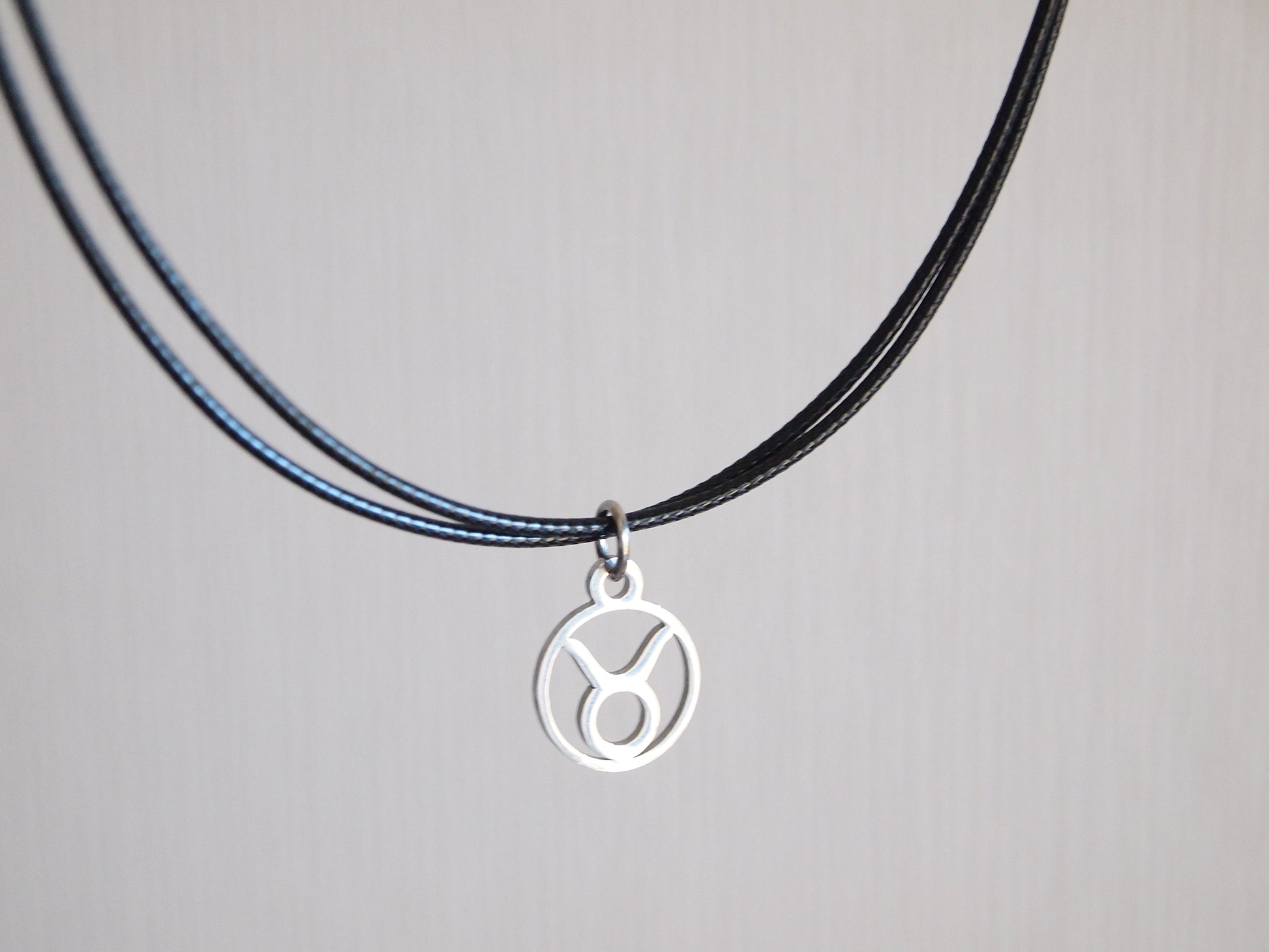 taurus cord necklace, taurus astro sign