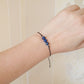 beaded lapis lazuli bracelet, chakra healing jewelry