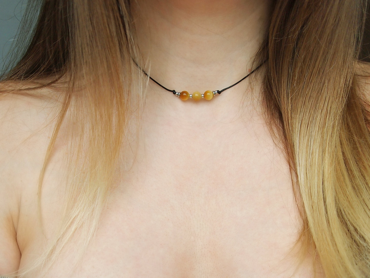 golden tigers eye necklace