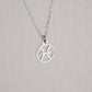 pisces astro sign choker, silver pisces necklace
