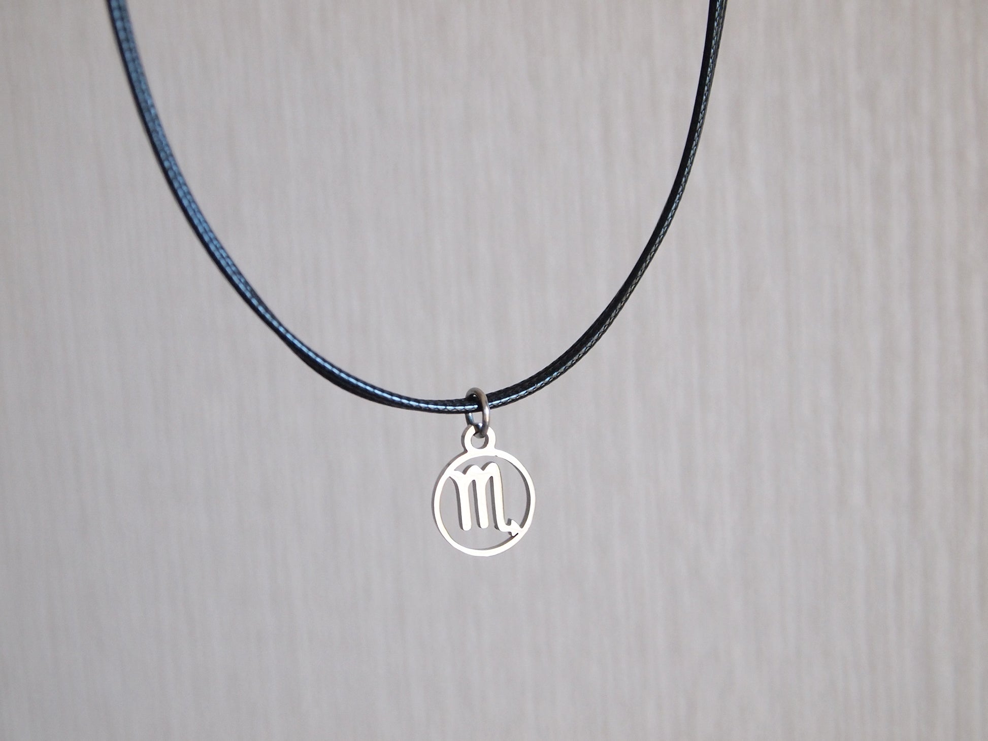 scorpio cord necklace, gift for scorpio